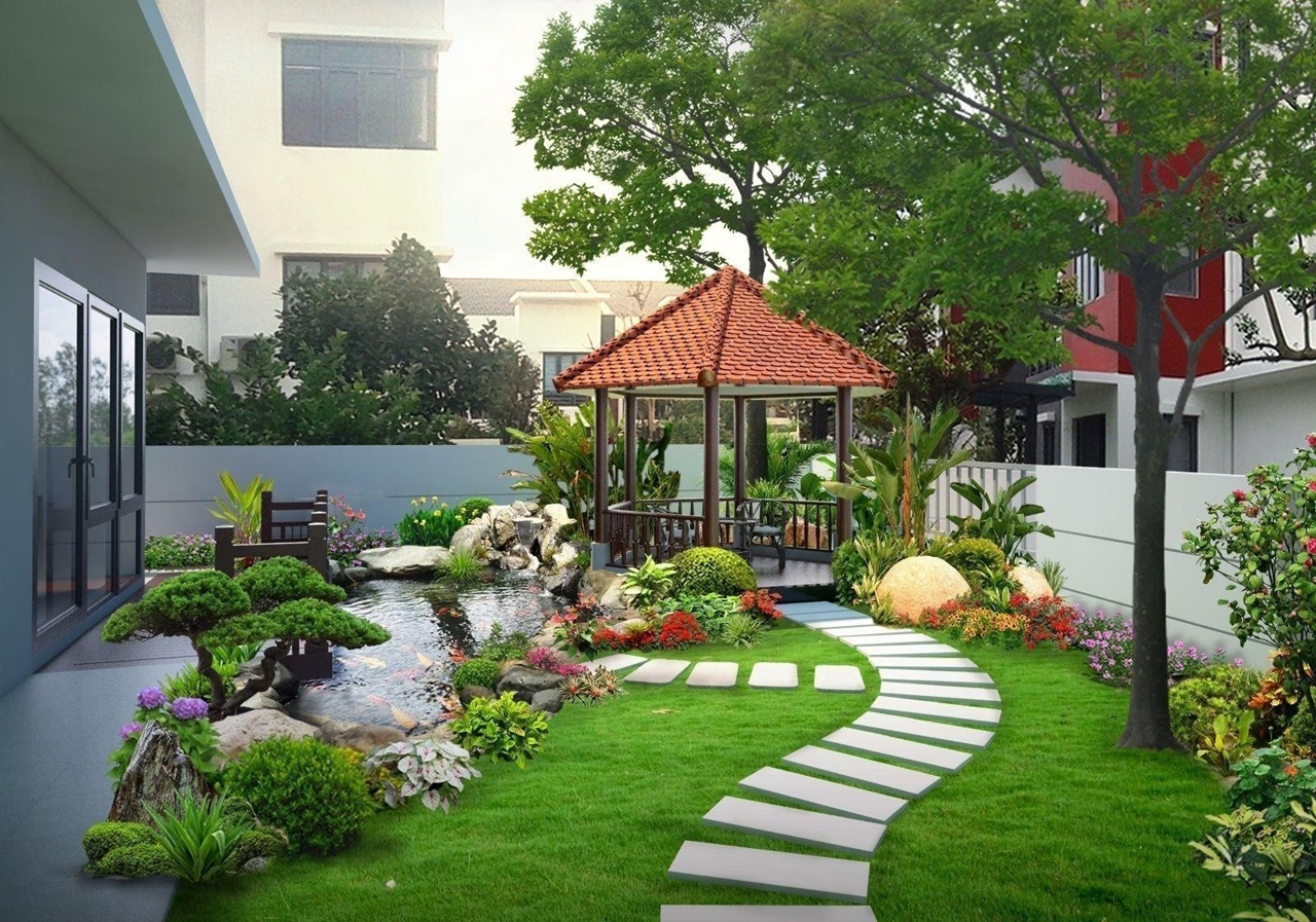 Thiết kế cây cảnh sân vườn tại Quảng Ngãi
