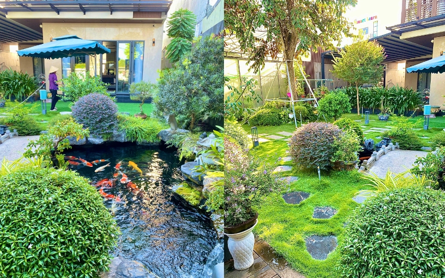 Thiết kế thi công cảnh quan cây xanh nhà anh Lập - Châu Ổ