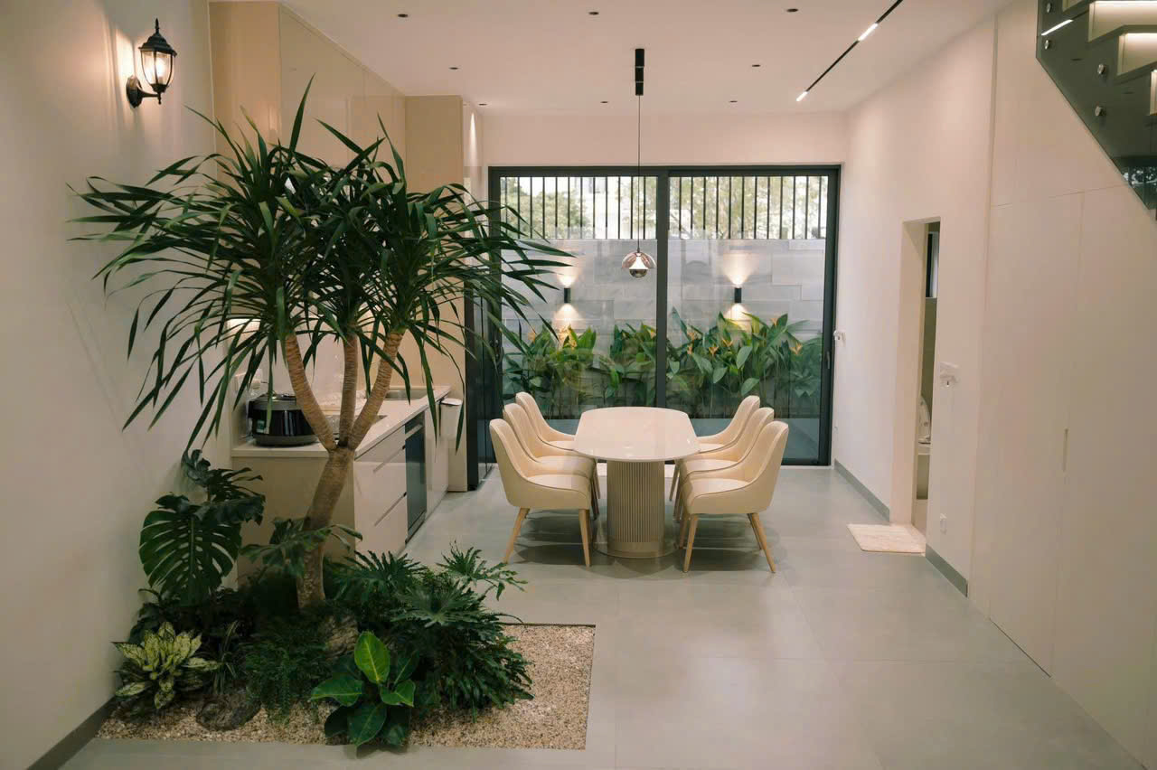 Thi công tiểu cảnh sân vườn nhà anh Vũ - Bình Long